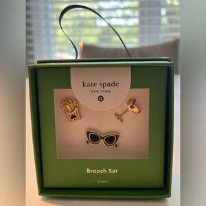 kate spade new york x Target Novelty Pin Brooch Set Fries Sunglasses Martini